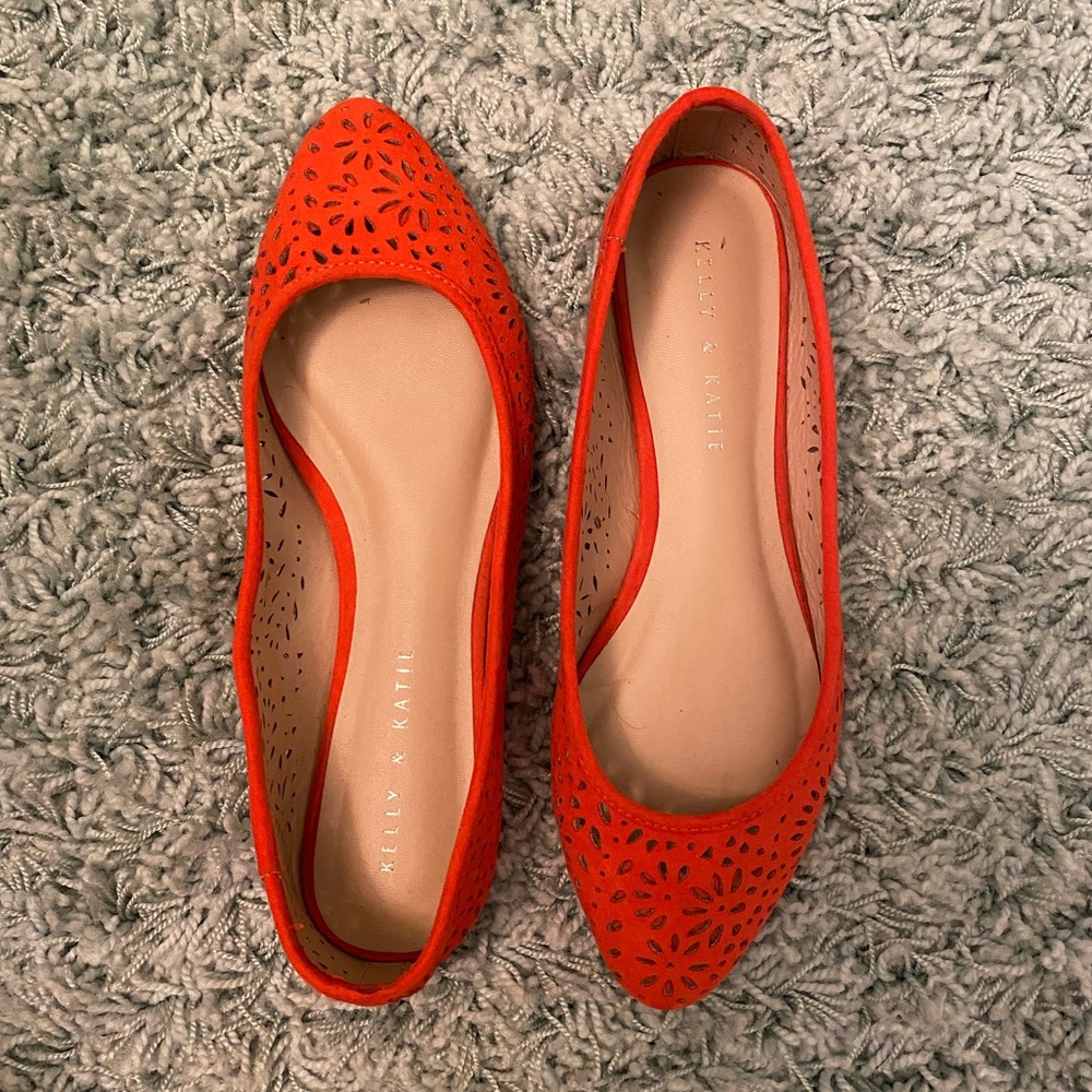 Orange flats